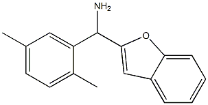 1-benzofuran-2-yl(2,5-dimethylphenyl)methanamine Struktur