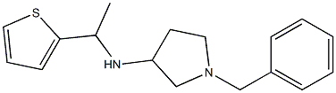 1-benzyl-N-[1-(thiophen-2-yl)ethyl]pyrrolidin-3-amine Struktur