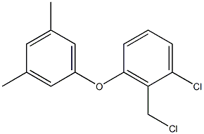 1-chloro-2-(chloromethyl)-3-(3,5-dimethylphenoxy)benzene Struktur