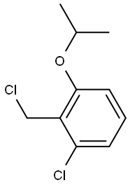 1-chloro-2-(chloromethyl)-3-(propan-2-yloxy)benzene Struktur