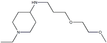 1-ethyl-N-[3-(2-methoxyethoxy)propyl]piperidin-4-amine Struktur