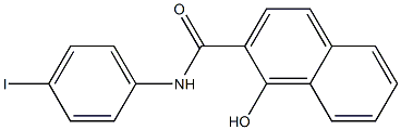 1-hydroxy-N-(4-iodophenyl)naphthalene-2-carboxamide Struktur