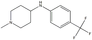 1-methyl-N-[4-(trifluoromethyl)phenyl]piperidin-4-amine Struktur