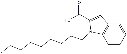 1-nonyl-1H-indole-2-carboxylic acid Struktur