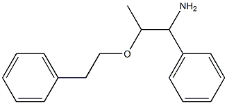 1-phenyl-2-(2-phenylethoxy)propan-1-amine Struktur