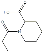 1-propionylpiperidine-2-carboxylic acid Struktur