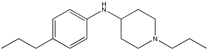 1-propyl-N-(4-propylphenyl)piperidin-4-amine Struktur