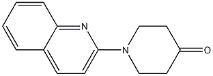 1-quinolin-2-ylpiperidin-4-one Struktur