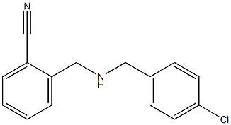 2-({[(4-chlorophenyl)methyl]amino}methyl)benzonitrile Struktur