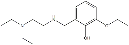 2-({[2-(diethylamino)ethyl]amino}methyl)-6-ethoxyphenol Struktur