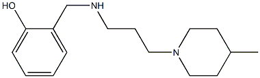 2-({[3-(4-methylpiperidin-1-yl)propyl]amino}methyl)phenol Struktur