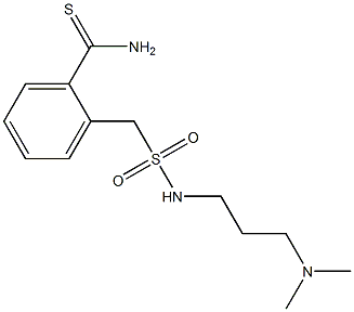 2-({[3-(dimethylamino)propyl]sulfamoyl}methyl)benzene-1-carbothioamide Struktur