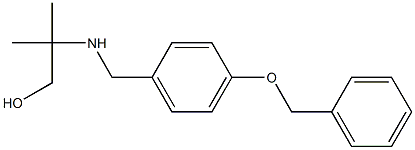 2-({[4-(benzyloxy)phenyl]methyl}amino)-2-methylpropan-1-ol Struktur