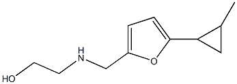 2-({[5-(2-methylcyclopropyl)furan-2-yl]methyl}amino)ethan-1-ol Struktur