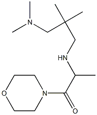 2-({2-[(dimethylamino)methyl]-2-methylpropyl}amino)-1-(morpholin-4-yl)propan-1-one Struktur