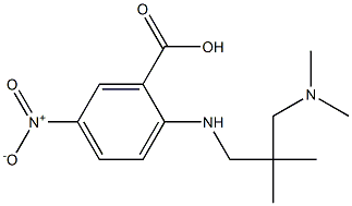 2-({2-[(dimethylamino)methyl]-2-methylpropyl}amino)-5-nitrobenzoic acid Struktur