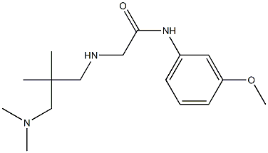 2-({2-[(dimethylamino)methyl]-2-methylpropyl}amino)-N-(3-methoxyphenyl)acetamide Struktur