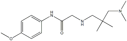 2-({2-[(dimethylamino)methyl]-2-methylpropyl}amino)-N-(4-methoxyphenyl)acetamide Struktur