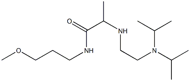 2-({2-[bis(propan-2-yl)amino]ethyl}amino)-N-(3-methoxypropyl)propanamide Struktur