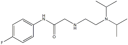 2-({2-[bis(propan-2-yl)amino]ethyl}amino)-N-(4-fluorophenyl)acetamide Struktur