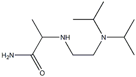 2-({2-[bis(propan-2-yl)amino]ethyl}amino)propanamide Struktur