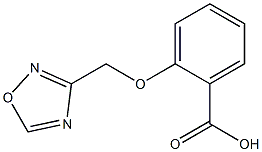 2-(1,2,4-oxadiazol-3-ylmethoxy)benzoic acid Struktur