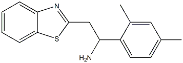 2-(1,3-benzothiazol-2-yl)-1-(2,4-dimethylphenyl)ethan-1-amine Struktur