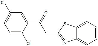 2-(1,3-benzothiazol-2-yl)-1-(2,5-dichlorophenyl)ethan-1-one Struktur