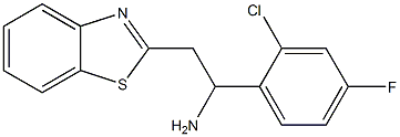 2-(1,3-benzothiazol-2-yl)-1-(2-chloro-4-fluorophenyl)ethan-1-amine Struktur