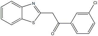 2-(1,3-benzothiazol-2-yl)-1-(3-chlorophenyl)ethan-1-one Struktur