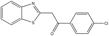 2-(1,3-benzothiazol-2-yl)-1-(4-chlorophenyl)ethan-1-one Struktur