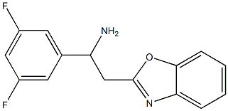 2-(1,3-benzoxazol-2-yl)-1-(3,5-difluorophenyl)ethan-1-amine Struktur