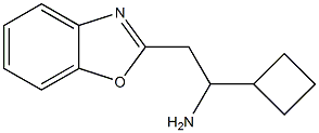 2-(1,3-benzoxazol-2-yl)-1-cyclobutylethan-1-amine Struktur