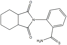 2-(1,3-dioxooctahydro-2H-isoindol-2-yl)benzenecarbothioamide Struktur