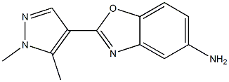 2-(1,5-dimethyl-1H-pyrazol-4-yl)-1,3-benzoxazol-5-amine Struktur