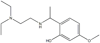 2-(1-{[2-(diethylamino)ethyl]amino}ethyl)-5-methoxyphenol Struktur