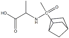 2-(1-{bicyclo[2.2.1]heptan-2-yl}acetamido)propanoic acid Struktur