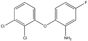 2-(2,3-dichlorophenoxy)-5-fluoroaniline Struktur