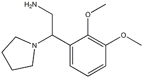 2-(2,3-dimethoxyphenyl)-2-pyrrolidin-1-ylethanamine Struktur