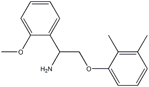 2-(2,3-dimethylphenoxy)-1-(2-methoxyphenyl)ethanamine Struktur