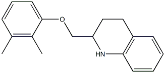 2-(2,3-dimethylphenoxymethyl)-1,2,3,4-tetrahydroquinoline Struktur