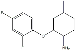 2-(2,4-difluorophenoxy)-4-methylcyclohexanamine Struktur