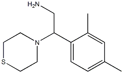 2-(2,4-dimethylphenyl)-2-(thiomorpholin-4-yl)ethan-1-amine Struktur