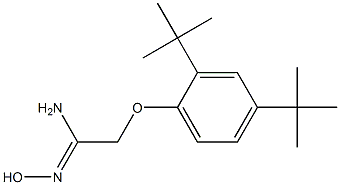 2-(2,4-di-tert-butylphenoxy)-N'-hydroxyethanimidamide Struktur