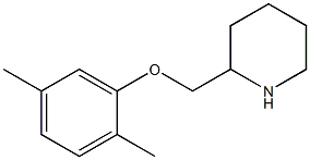 2-(2,5-dimethylphenoxymethyl)piperidine Struktur