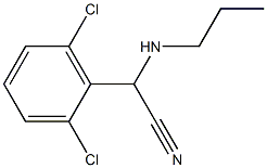 2-(2,6-dichlorophenyl)-2-(propylamino)acetonitrile Struktur