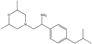 2-(2,6-dimethylmorpholin-4-yl)-1-[4-(2-methylpropyl)phenyl]ethan-1-amine Struktur