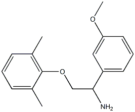 2-(2,6-dimethylphenoxy)-1-(3-methoxyphenyl)ethanamine Struktur