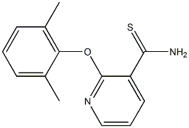 2-(2,6-dimethylphenoxy)pyridine-3-carbothioamide Struktur