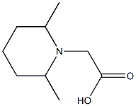 2-(2,6-dimethylpiperidin-1-yl)acetic acid Struktur